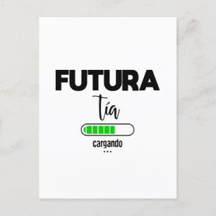 Futura tía cargando postkarte