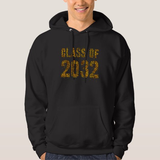 Future Abschluss Class of 2032 Leopard Print 3. Hoodie (Vorderseite)