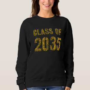 Future Abschluss Class of 2035 Leopard Print Sweatshirt