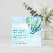 Future Adventures Hot-Air-Ballon-Pensionskurs Part Einladung (Stehend Vorderseite)