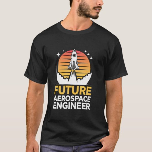 Future Aerospace Engineer School Engineering Gradu T-Shirt (Vorderseite)