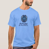 Future AI Architect - Futuristic Technology Design T-Shirt (Vorderseite)