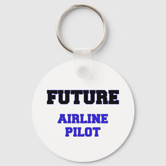 Future Airline Pilot Schlüsselanhänger (Vorderseite)