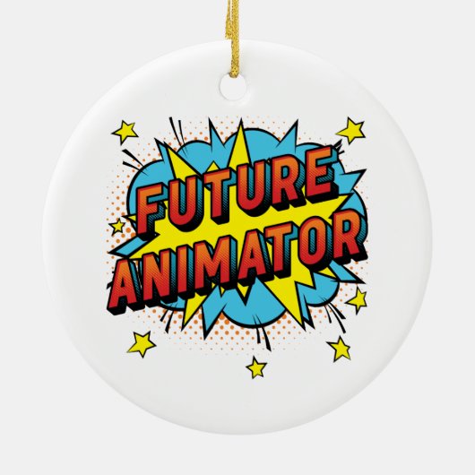 Future Animator Motion Graphics Keramik Ornament (Hinten)
