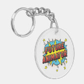 Future Animator Motion Graphics Schlüsselanhänger (Vorderseite links)