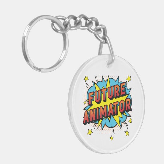 Future Animator Motion Graphics Schlüsselanhänger (Vorderseite links)