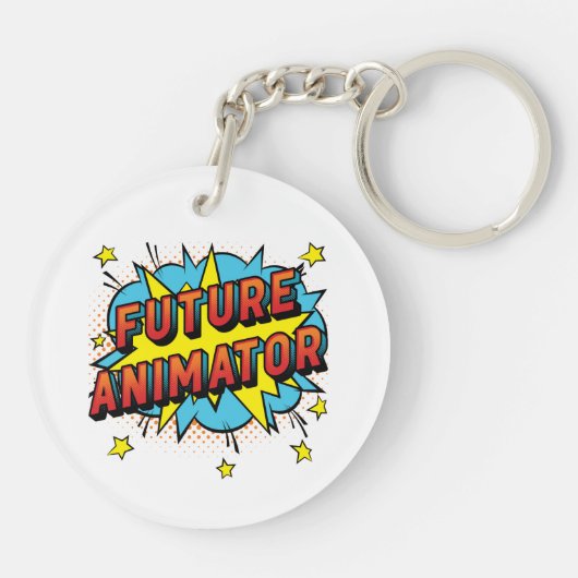 Future Animator Motion Graphics Schlüsselanhänger (Rückseite)