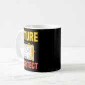 Future Architect Funny Architecture Architect Kaffeetasse (Vorderseite Links)