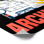 Future Architect Funny Architecture Architect Poster (Ecke)