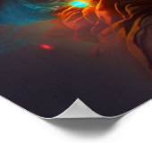 Future Art - durch KI-generierte Kunst! Poster (Ecke)