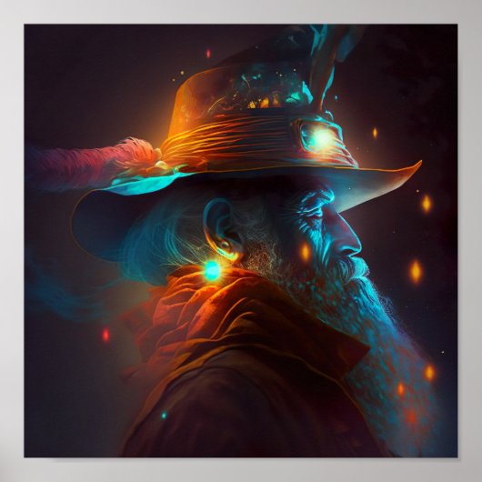 Future Art - durch KI-generierte Kunst! Poster (Vorne)