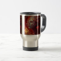Future Art Nouveau Woman Travel/Pendler Tasse, 15 