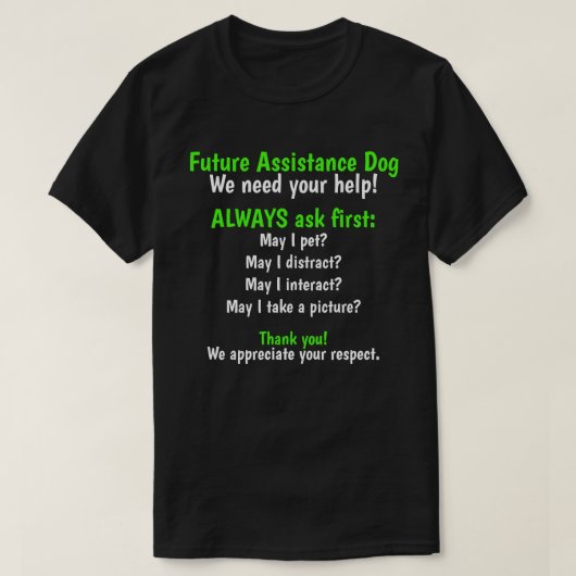 Future Assistance Dog Handler T-Shirt (Design vorne)