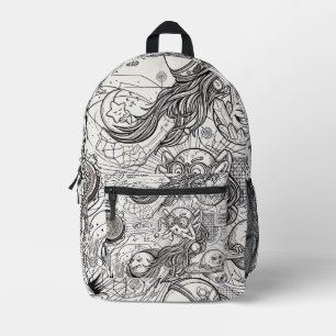 Future Astronaut Cosmic Streetwear-Rucksack Bedruckter Rucksack