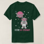 Future Astronaut Funny Aolotl Space Puff T-Shirt (Design vorne)