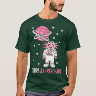 Future Astronaut Funny Aolotl Space Puff T-Shirt
