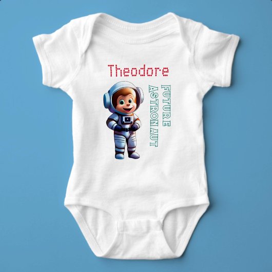 Future Astronaut Individuelle Name Baby Strampler