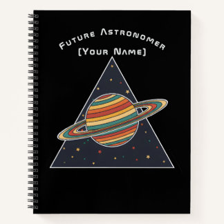 Future Astronomer Saturn - Personalized Notebook Notizblock