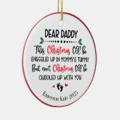 Future Baby's Vater Weihnachten Keramik Ornament (Rechts)