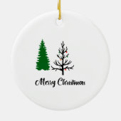 Future Baby's Vater Weihnachten Keramik Ornament (Hinten)