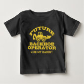 Future Backhop Operator wie mein Daddy Baby T-shirt (Vorderseite)