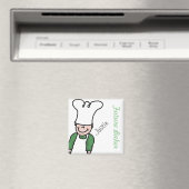 Future Baker mit Ihrem Namen Magnet (In Situ (Geschirrspüler))