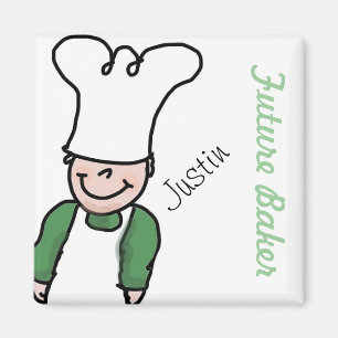 Future Baker mit Ihrem Namen Magnet