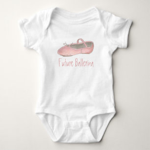 Future Ballerina Pink Ballett Tanzlehrer Baby Strampler