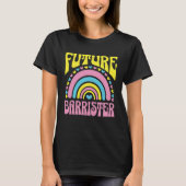 Future Barrister Bright Retro Rainbow Barristers T T-Shirt (Vorderseite)