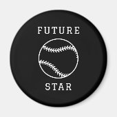 Future Baseball Star Custom Black Magnet (Vorne)