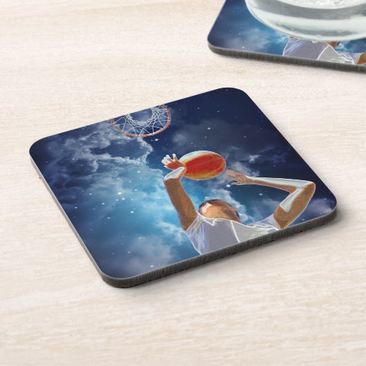 Future Basketball All Star Getränkeuntersetzer (Linke Seite)