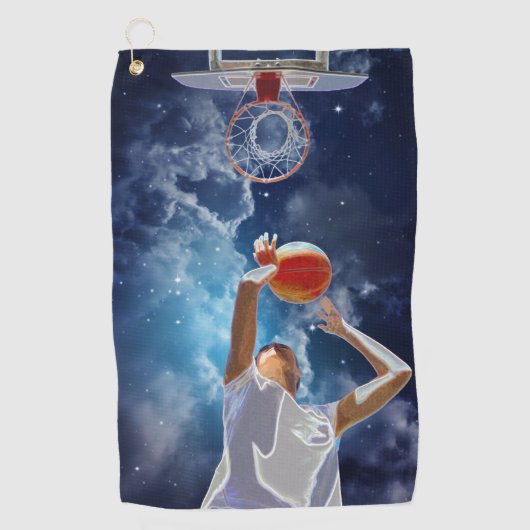Future Basketball All Star Golfhandtuch (Vorderseite)