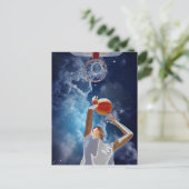 Future Basketball All Star Postkarte (Stehend Vorderseite)