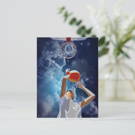 Future Basketball All Star Postkarte (Stehend Vorderseite)