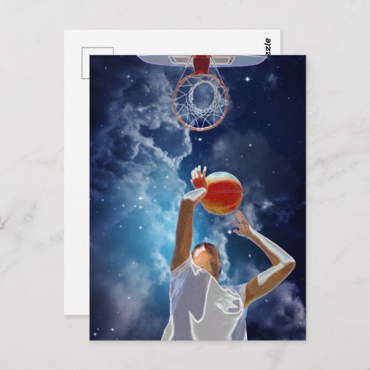 Future Basketball All Star Postkarte (Vorne/Hinten)