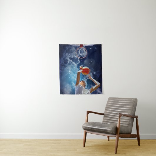 Future Basketball All Star Wandteppich (Beispiel)