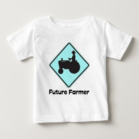 Future Bauer Blue Baby T-shirt (Vorderseite)