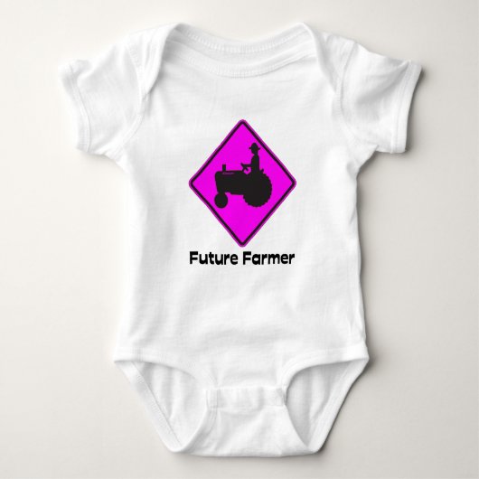 Future Bauer Pink Baby Strampler (Vorderseite)
