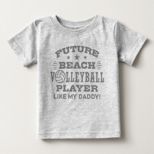 Future Beach Volleyball-Spieler wie mein Vater Baby T-shirt (Vorderseite)