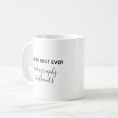 Future Best Ever Radiography Assistants Typografie Kaffeetasse (Vorderseite Links)