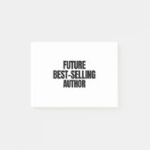 Future best selling author post-it klebezettel (Vorderseite)