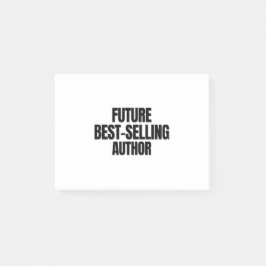Future best selling author post-it klebezettel