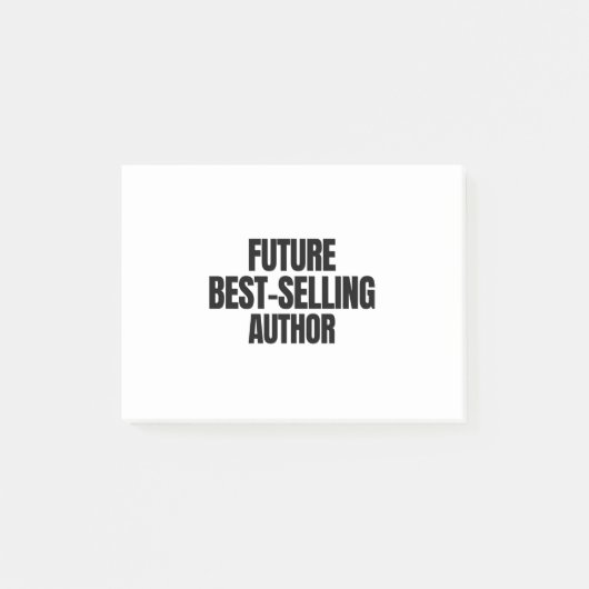 Future best selling author post-it klebezettel (Vorderseite)