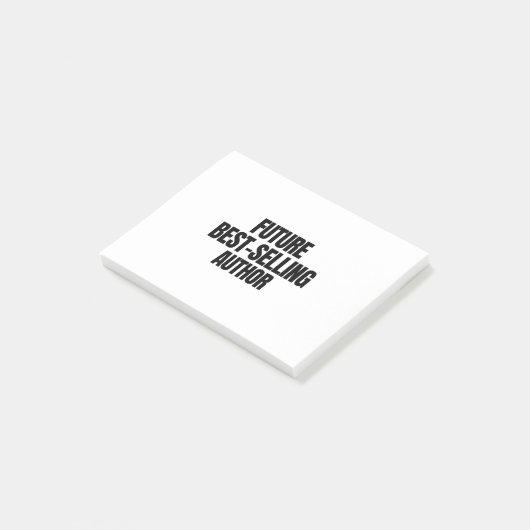 Future best selling author post-it klebezettel (angewinkelt)