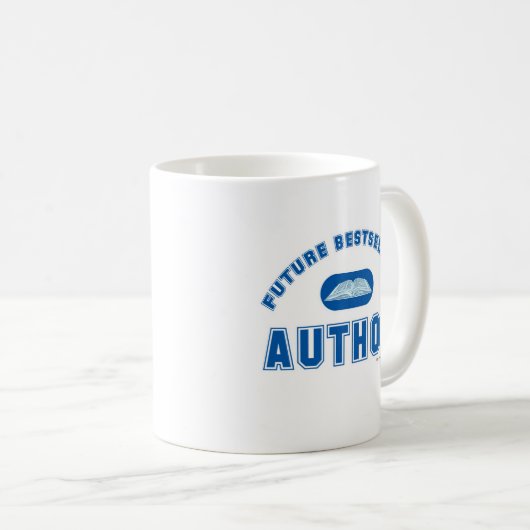Future Bestseller Author Power Slogan Kaffeetasse (VorderseiteRechts)