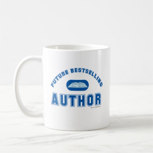 Future Bestseller Author Power Slogan Kaffeetasse (Links)