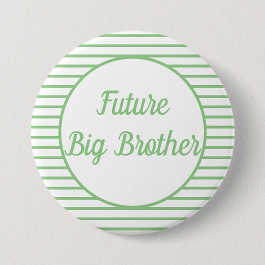 Future Big Brother Baby Showknopf Button (Vorderseite)