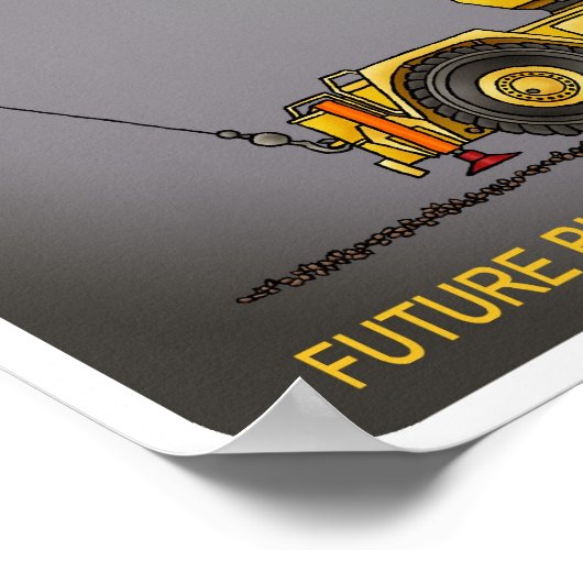 Future Big Crantreiber Poster Print (Ecke)