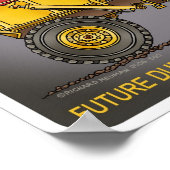Future Big Dump Truck Driver Poster Print (Ecke)