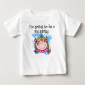 Future Big Sister Blond Hair Baby T-shirt (Vorderseite)